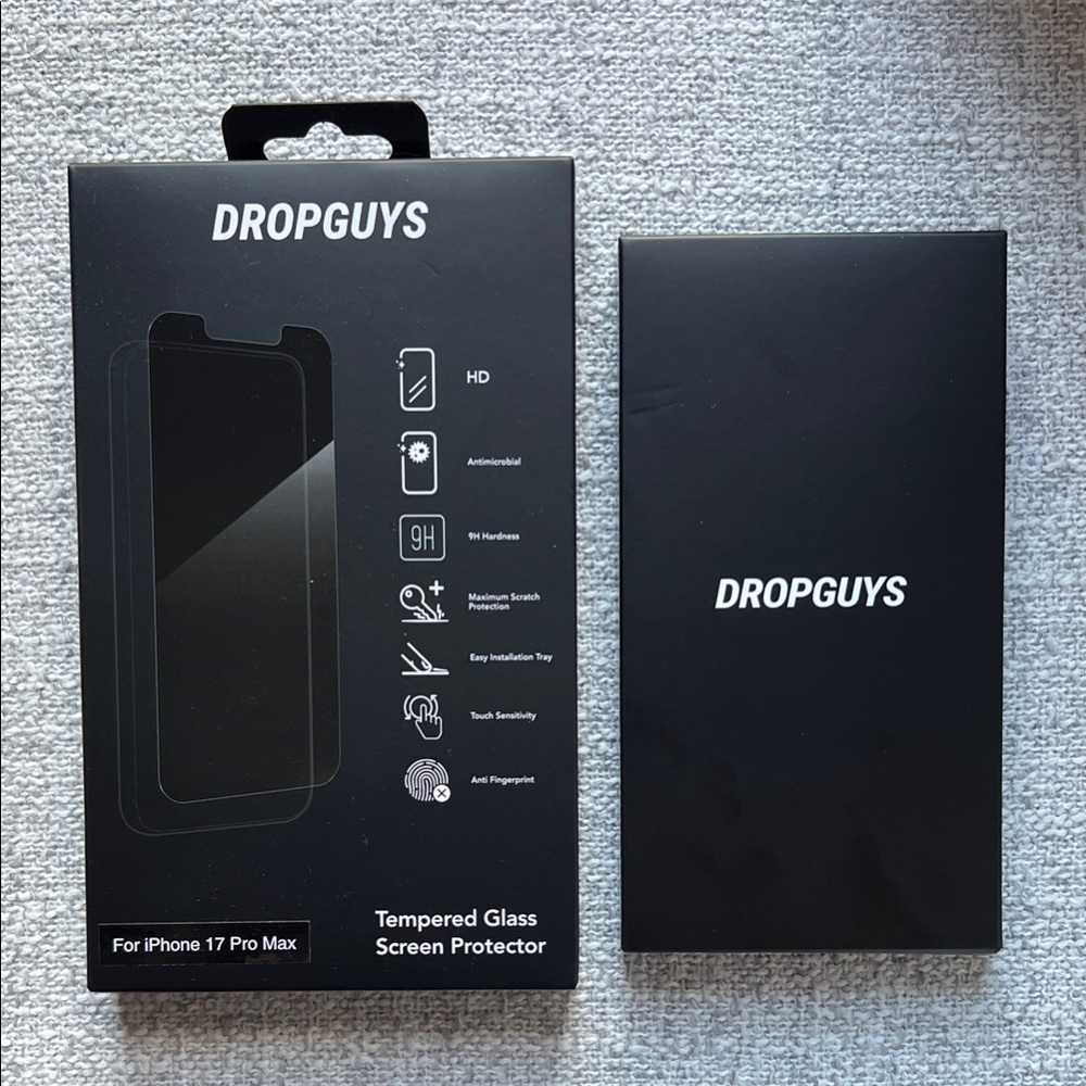 NEW DropGuys iPhone 17 Pro Max Case Ultra Slim (clear) & free screen protector